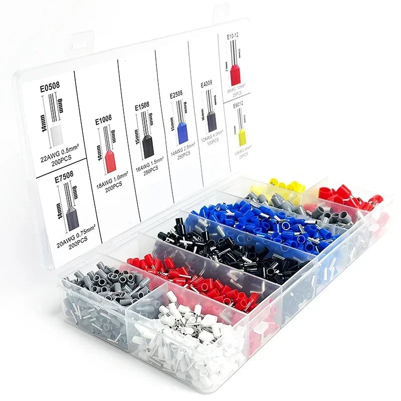 Electrical Tube Insulated Terminal VE Tubular Crimp Terminals