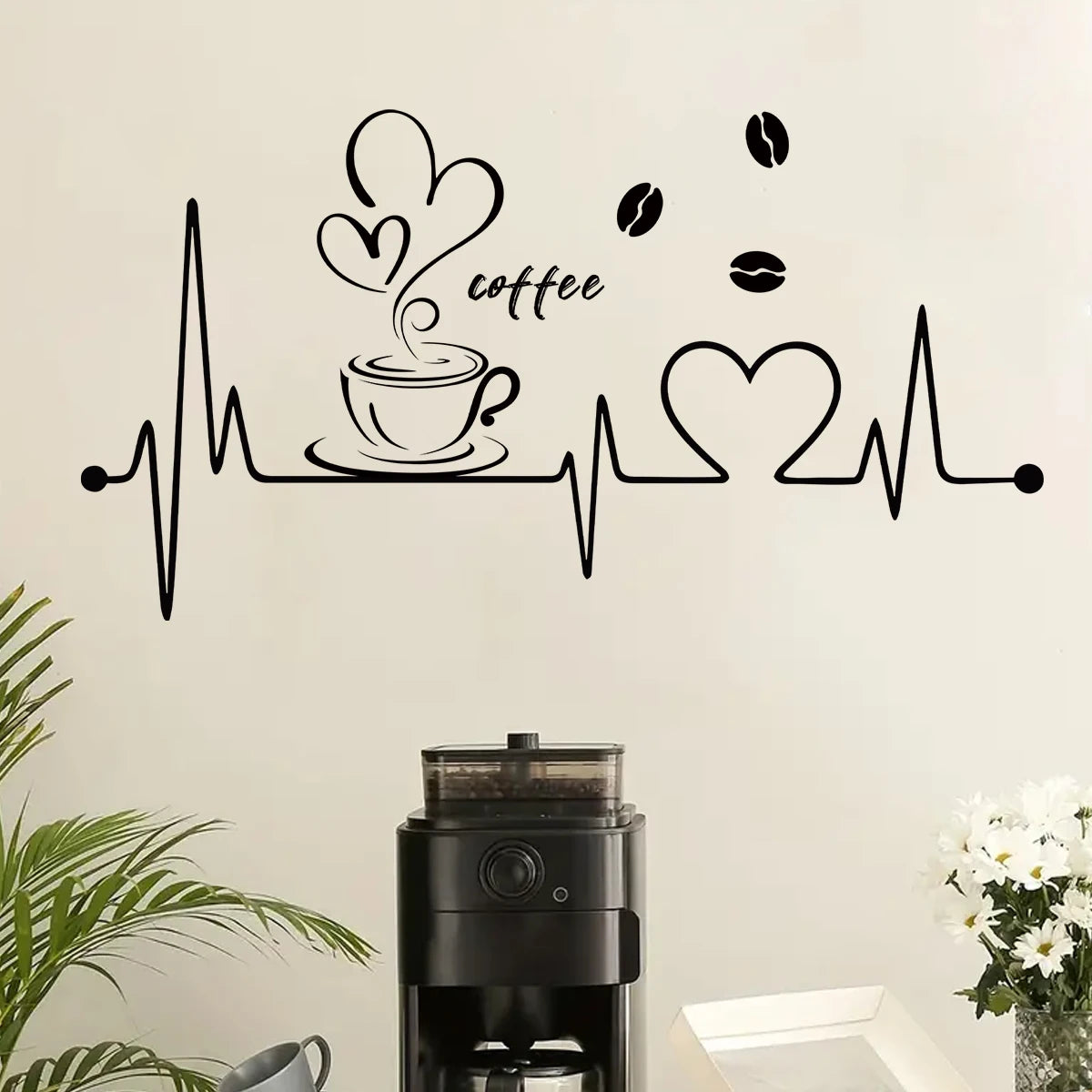 PVC Removable Wall Stickers for Living Room Decor Bedroom Coffee