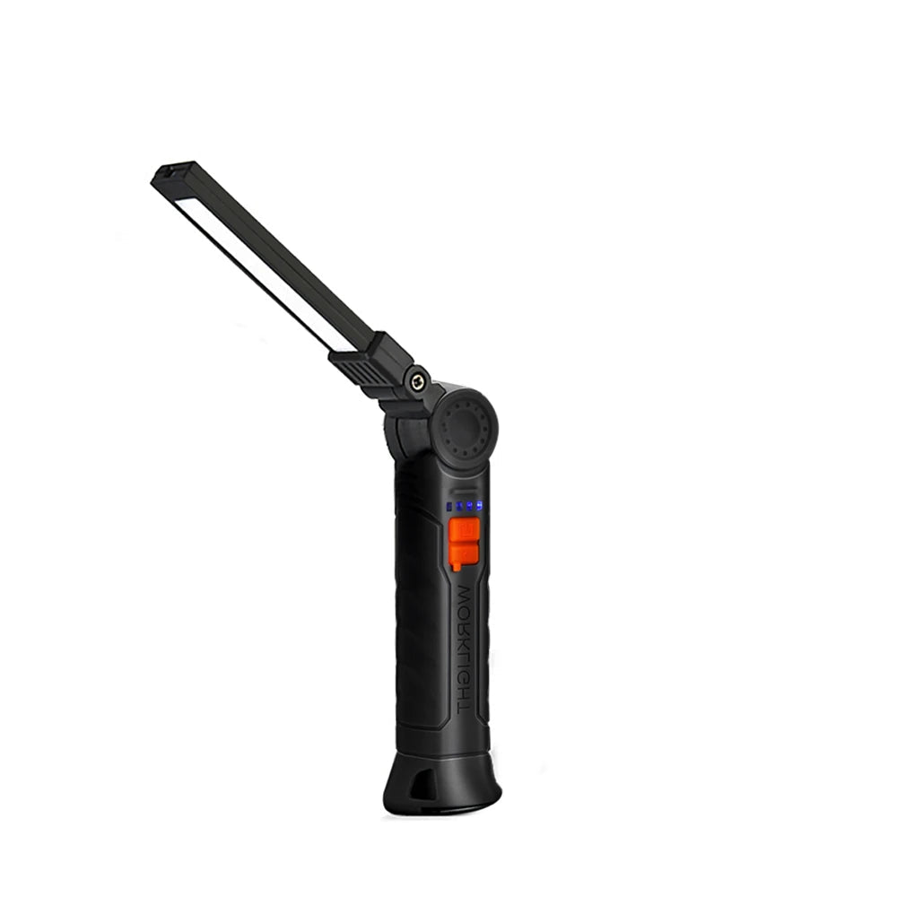 LED Folding Flashlight with Magnetic Base COB Light 360°Rotate