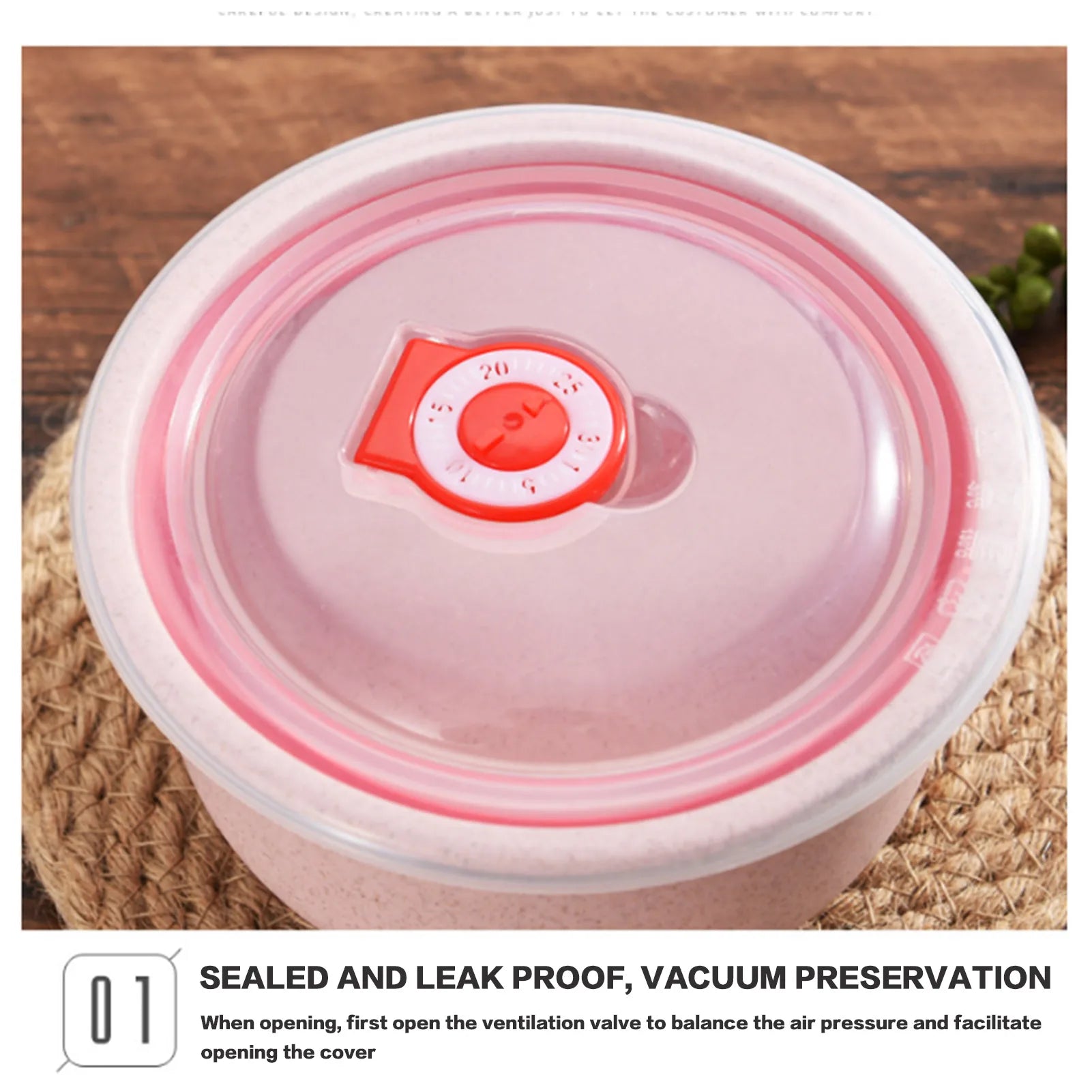 Set of 3 containers for storing food suitable for microwaves ideal for preparing snacks and travel