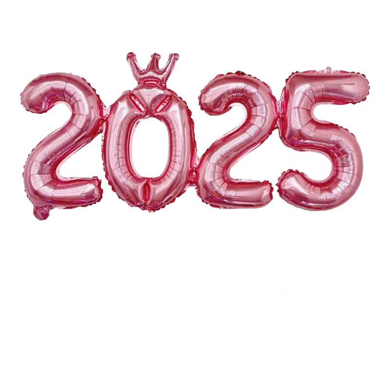 2026 Gold Crown Foil Number Balloons for 2026 -  New Year Christmas Eve Festival Party