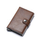 ID Credit Bank Card Holder Wallet Luxury Brand Men Anti Rfid Blocking Protected Magic Leather Slim Mini Small Money Wallets Case - enoughdream.com