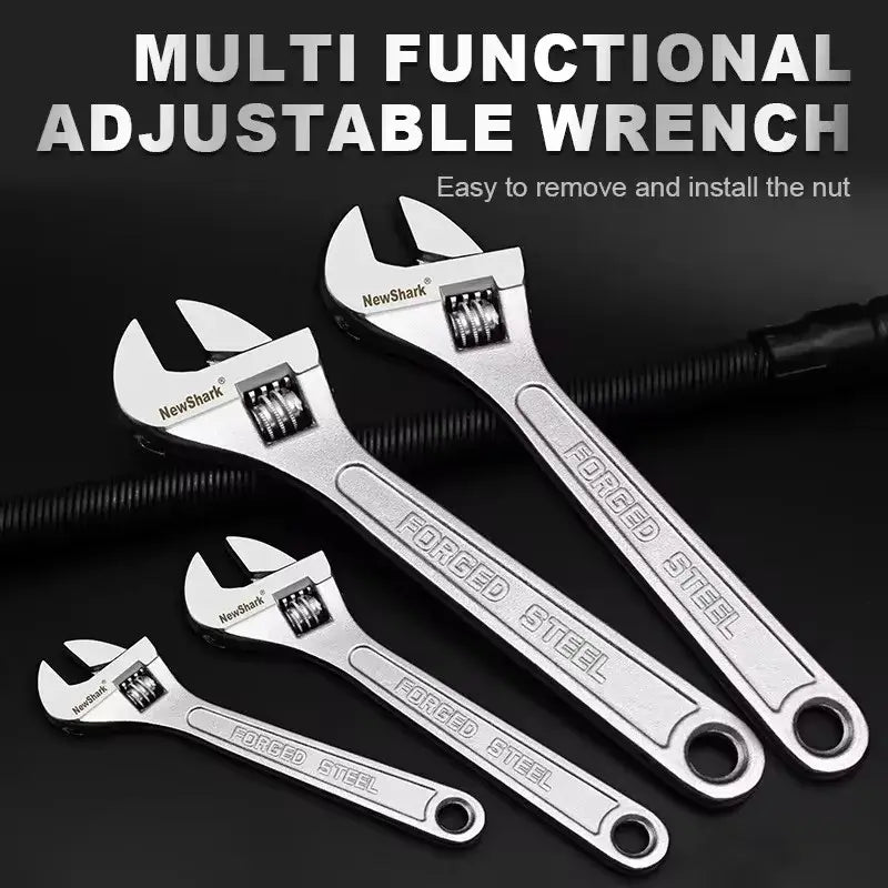 Large adjustable open-in universal wrench