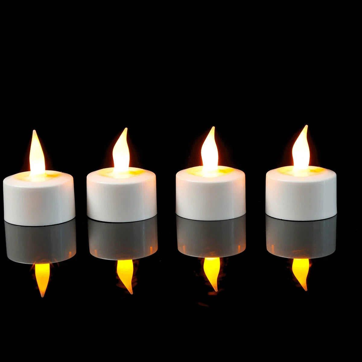 Pieces Yellow Light LED Candles With USB Charge Decorative