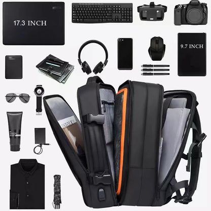 Travel Backpack Men Business Aesthetic Backpack School Expandable USB - enoughdream.com