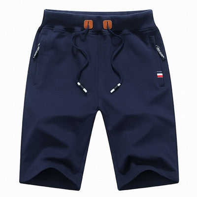 2023 New Men's Shorts Summer Breeches Cotton Casual Sweat Bermudas - enoughdream.com