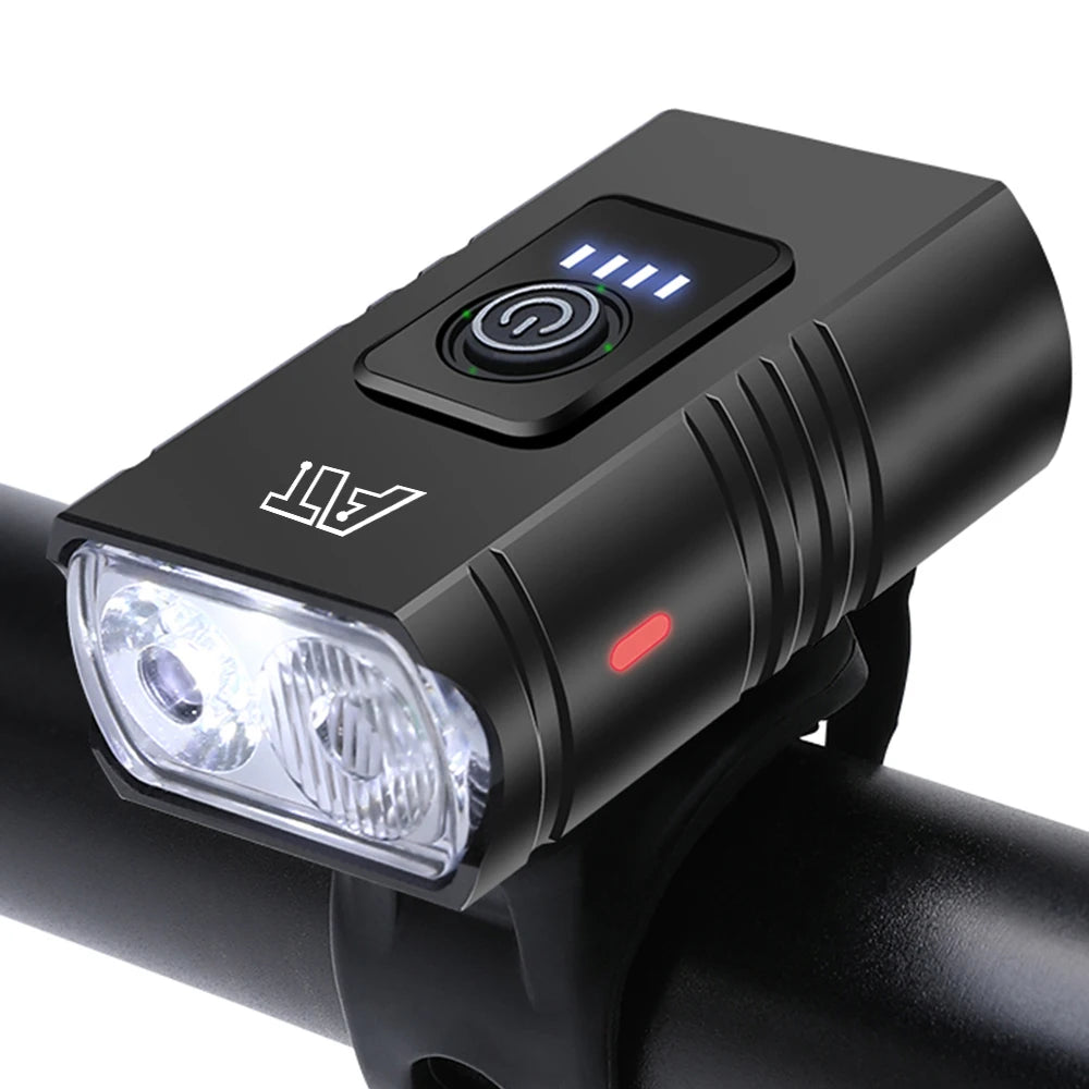 LED Bicycle Front Light Type-c - Rechargeable Bicycle Headlight MTB Road Bike