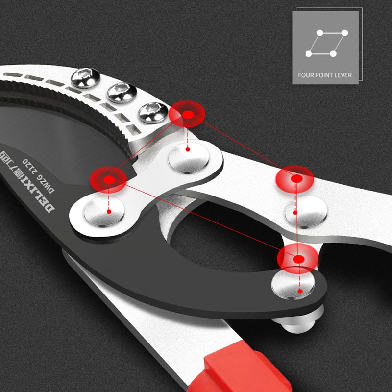 DELIXI Long Pruner Garden Branch Scissors SK5 Steel Garden - enoughdream.com