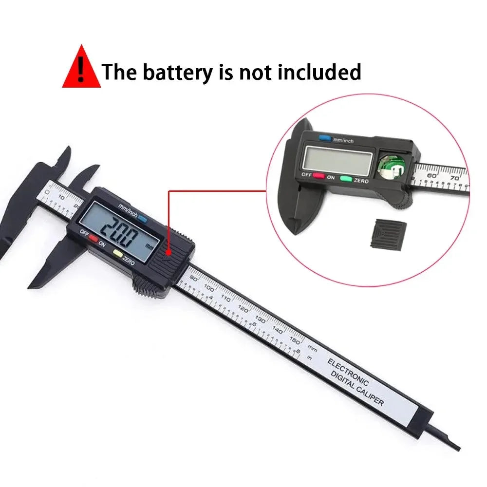 Electronic Digital Caliper Carbon Fiber Tool