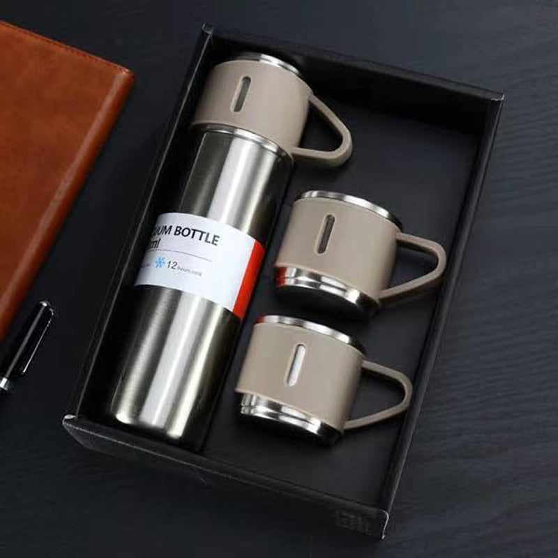 500Ml Bullet Double-Layer Stainless Steel Vacuum Thermos Coffee - enoughdream.com