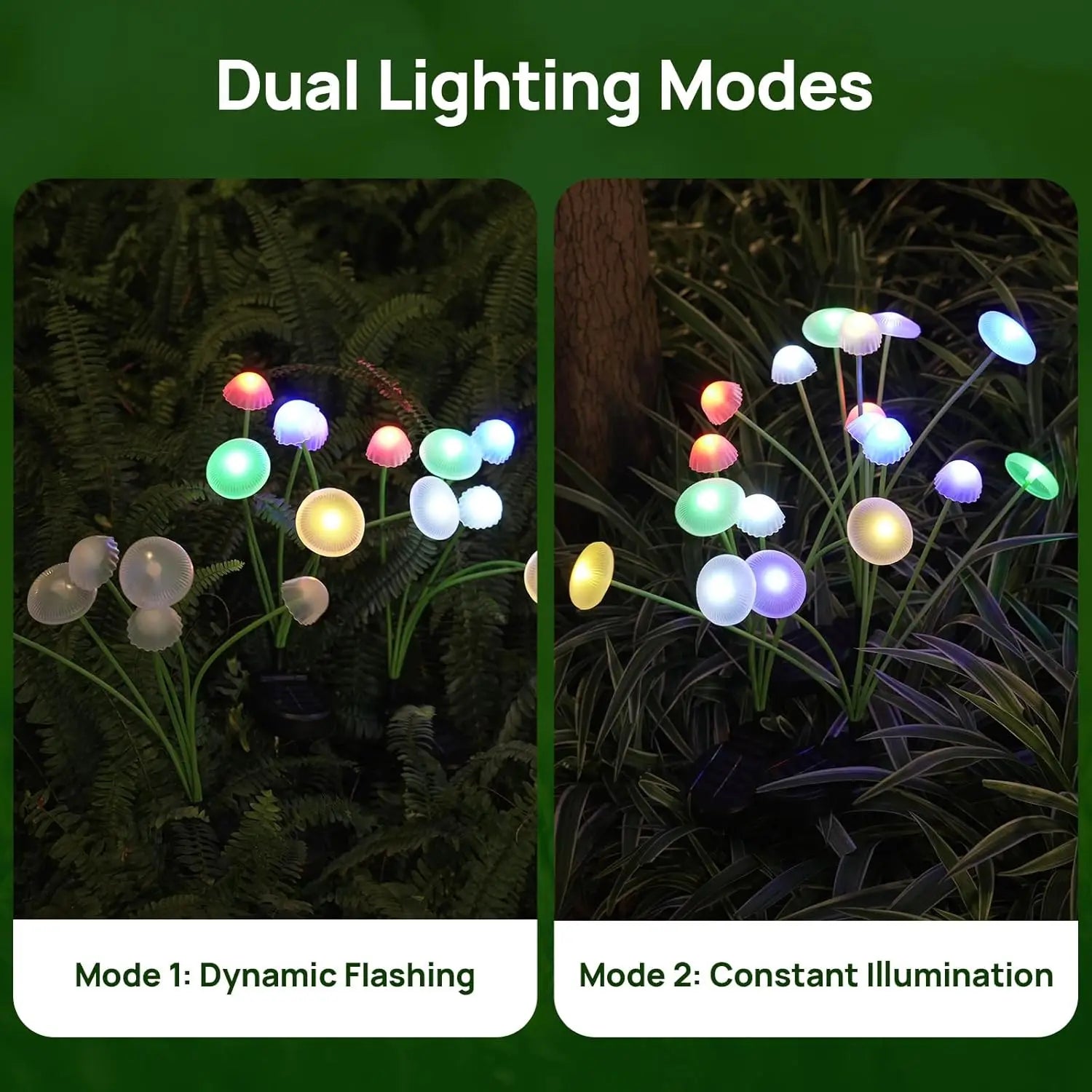 Solar Garden Lights Dual Mode LED  for Garden Ambiance