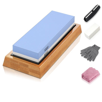 Knife Sharpener Whetstone Dual Side Kitchen - enoughdream.com