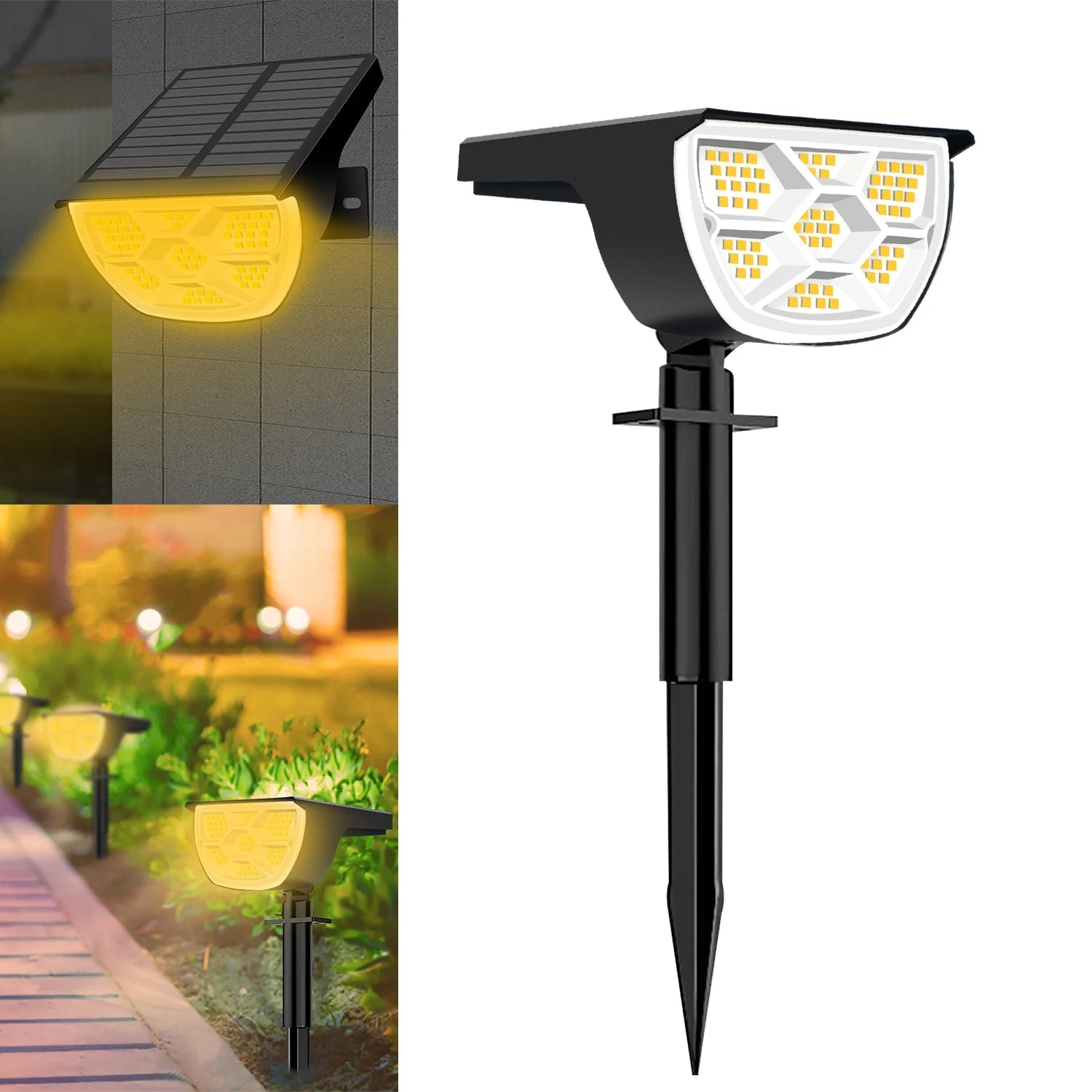 LED Solar Landscape Spotlights IP65 Waterproof Solar  Garden
