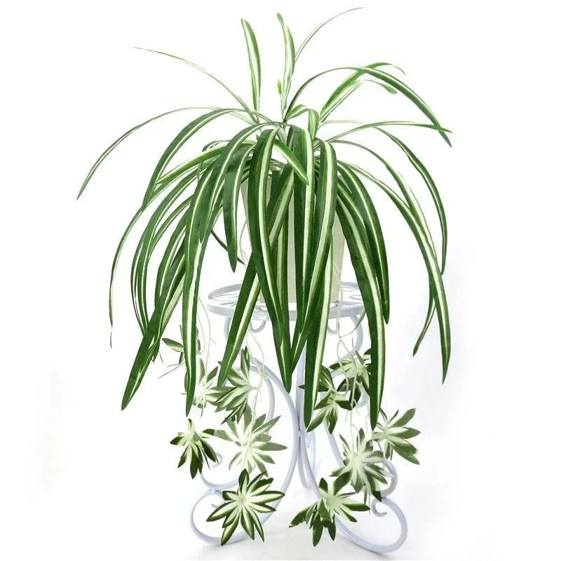 Artificial Plants Wall Hanging Chlorophytum Potted Green PVC  65cm