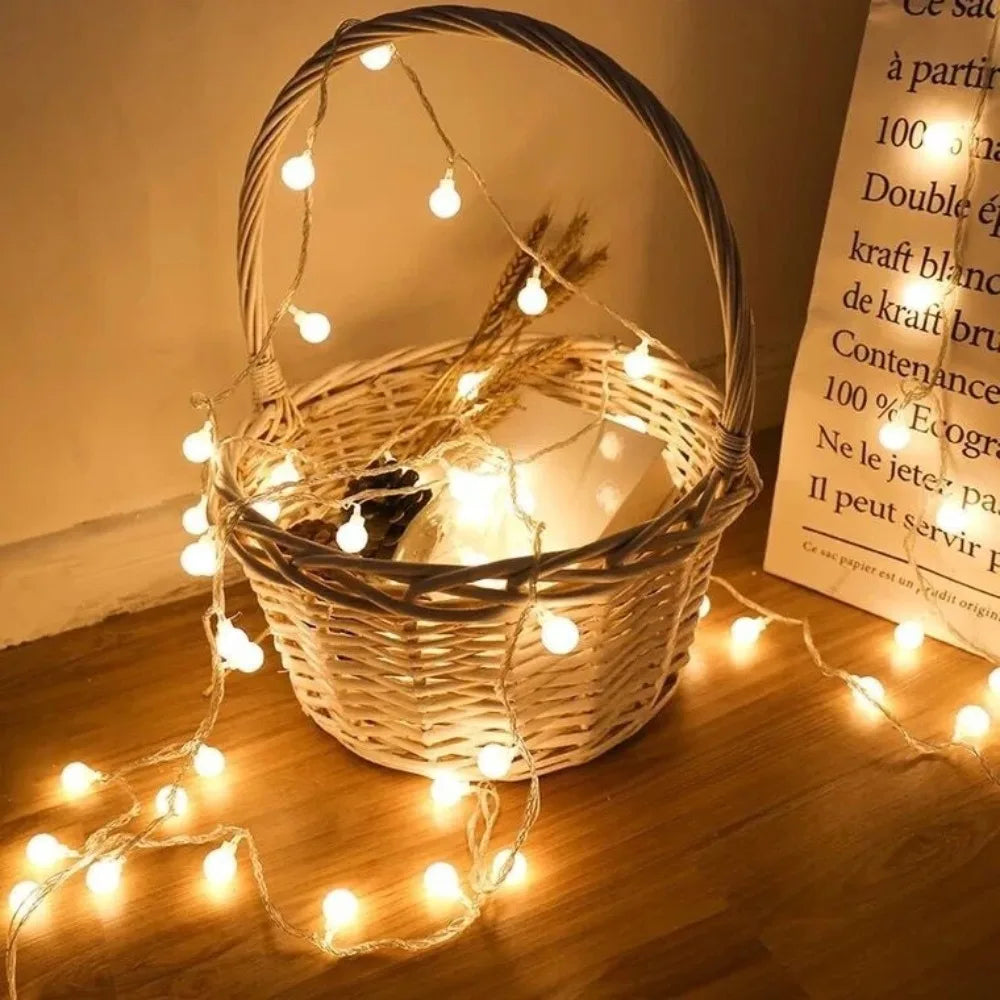 Garden Fairy Lights Christmas Decoration  Power Ball LED String