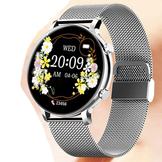 ChiBear Women's Smartwatch – ECG & PPG Health Monitoring, Bluetooth Calling, Fitness Tracker, Heart Rate/Sleep Monitor (Elegant Design)