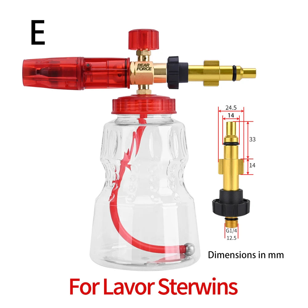 Foaming sprayer car wash