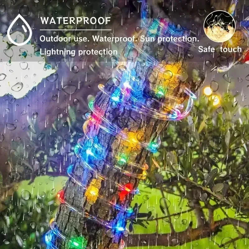 Solar Powered LED String Lights Fairy  Garden Decoration