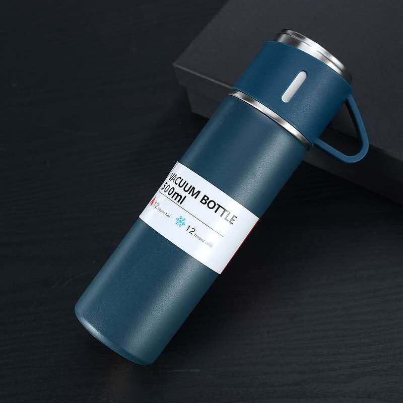 500Ml Bullet Double-Layer Stainless Steel Vacuum Thermos Coffee - enoughdream.com