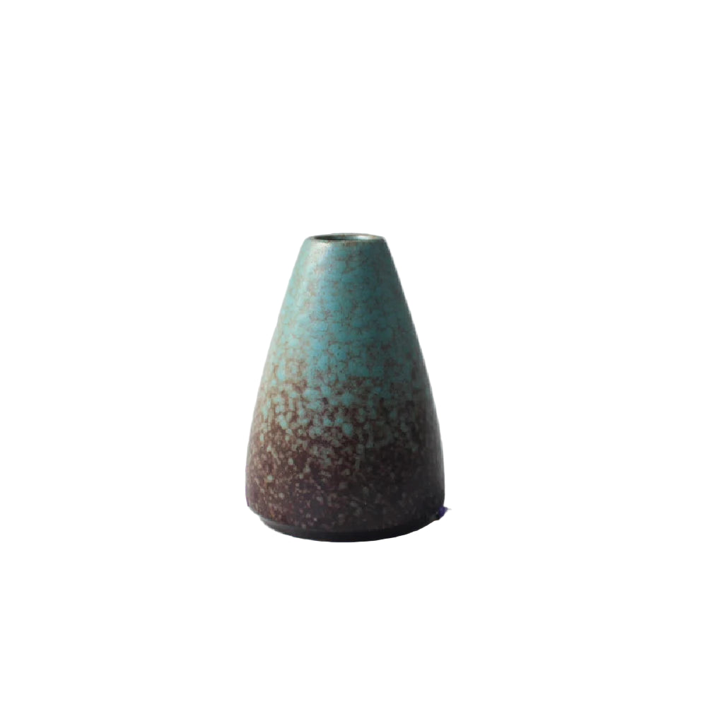 Ceramic small vase black small -  vase simple Japanese decoration