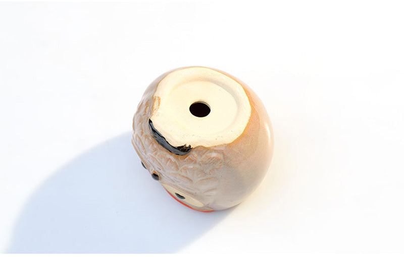 Ceramic Owl Flower Pot Garden Office Decoration