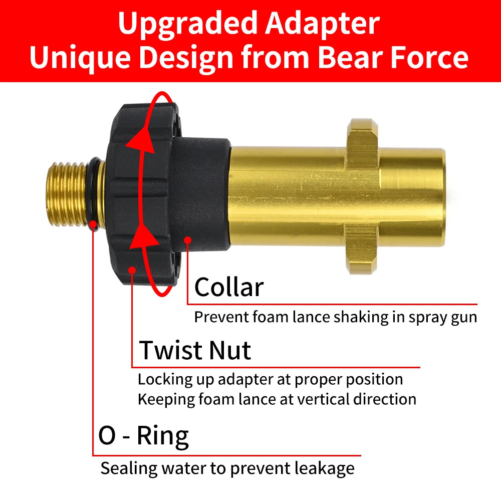 Foaming sprayer car wash