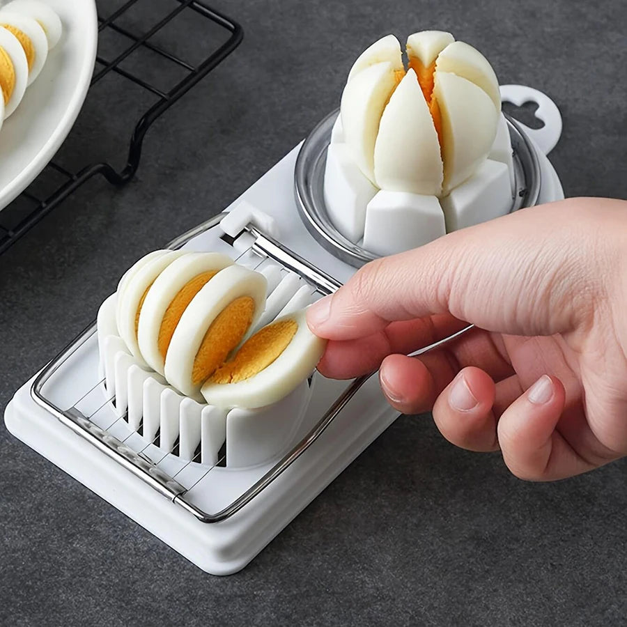 Multifunctional 2 in 1 slicer, fruit and egg cutter