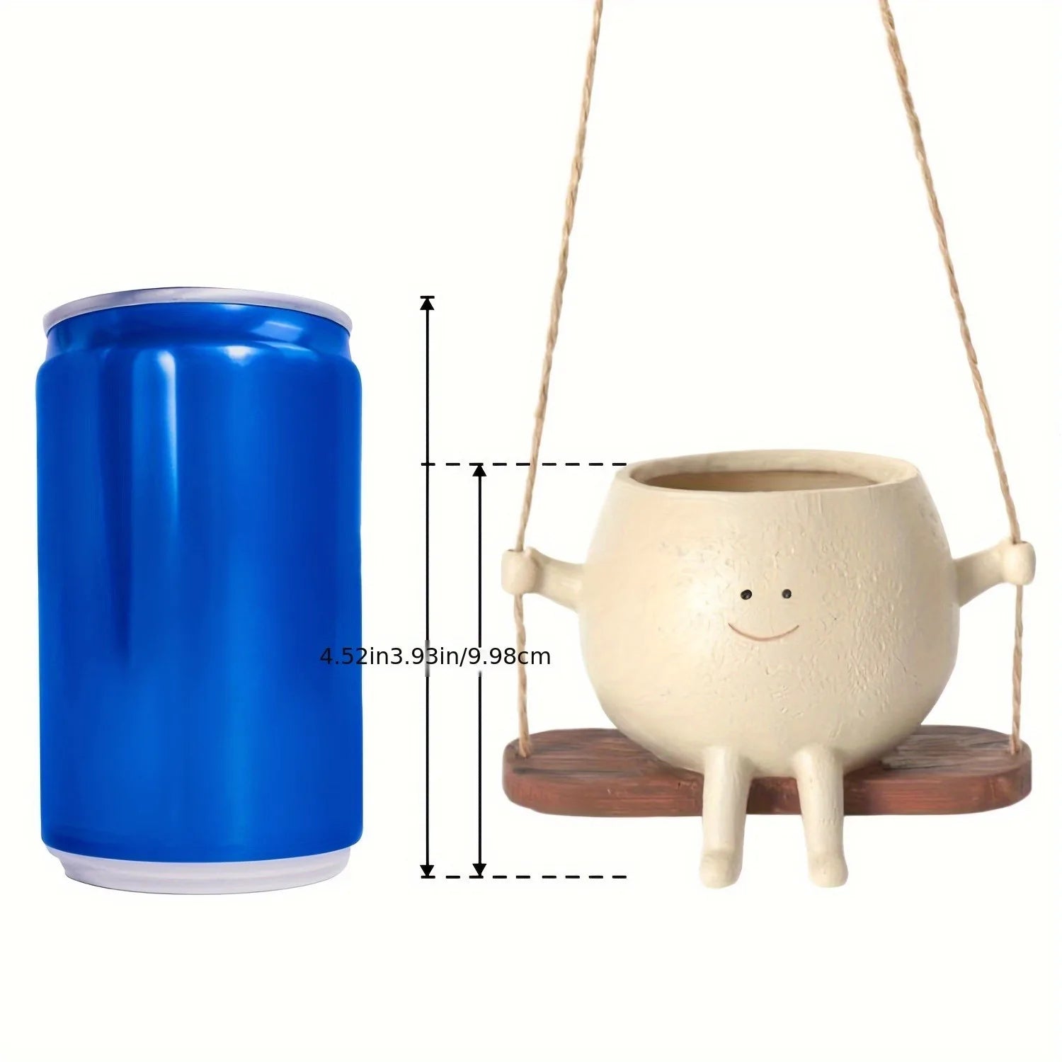 Face Design With Swing Base Outdoor Garden Indoor Home Decor