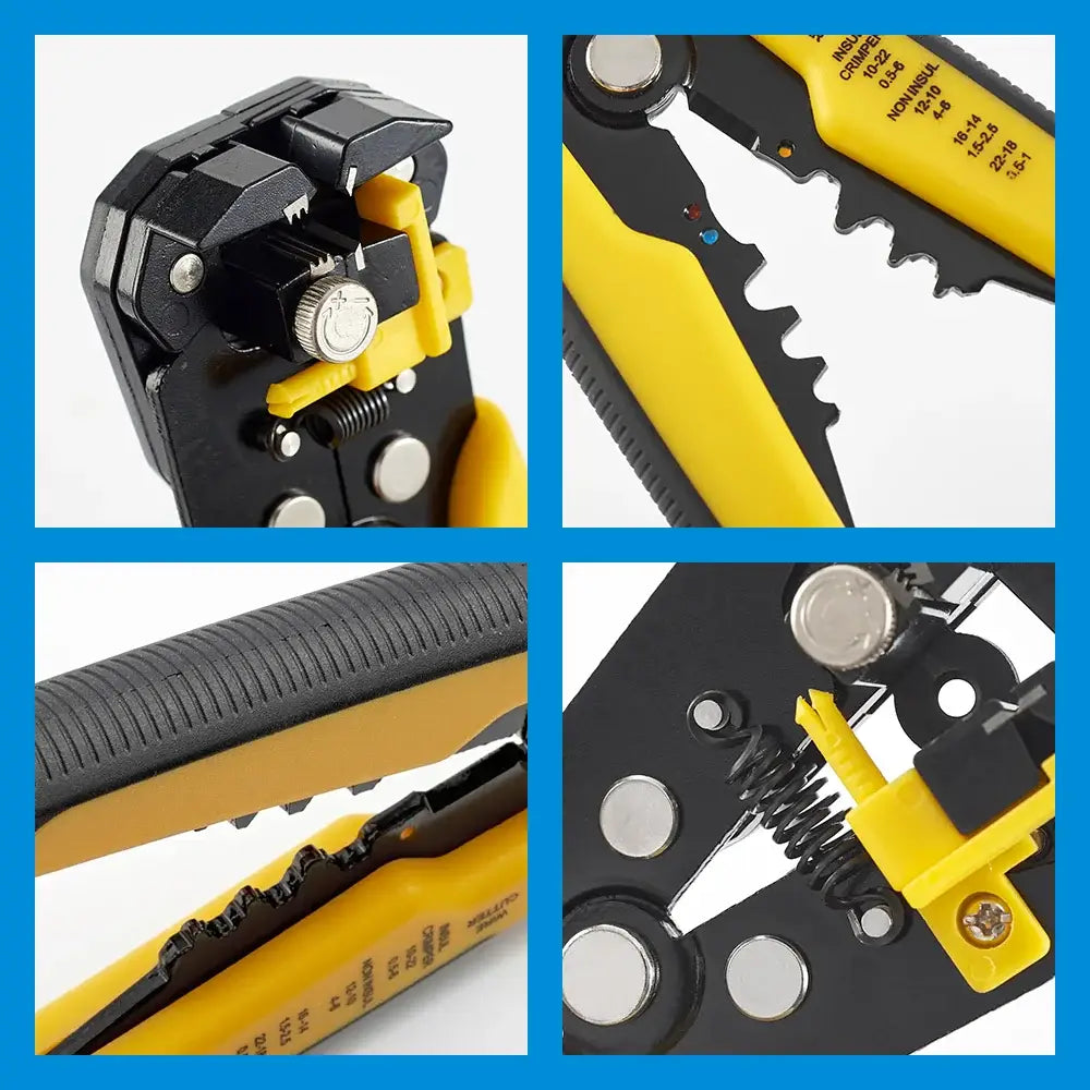 Automatic adjustable cable cutter crimper, multifunctional wire stripper