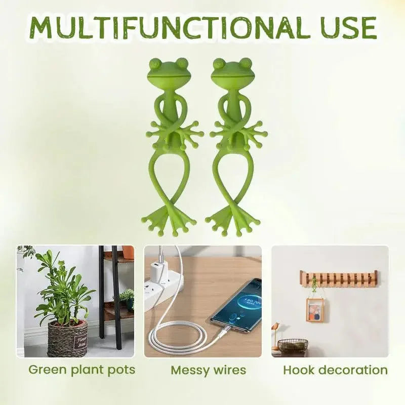 Frog Shaped Plant Tie Reusable Cable Wire Garden Plant