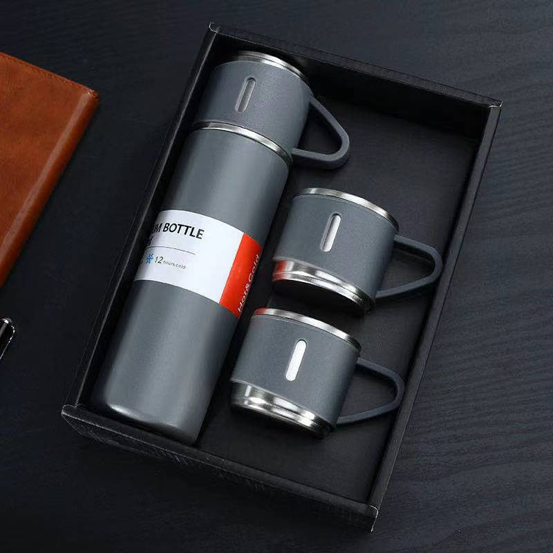 500Ml Bullet Double-Layer Stainless Steel Vacuum Thermos Coffee - enoughdream.com