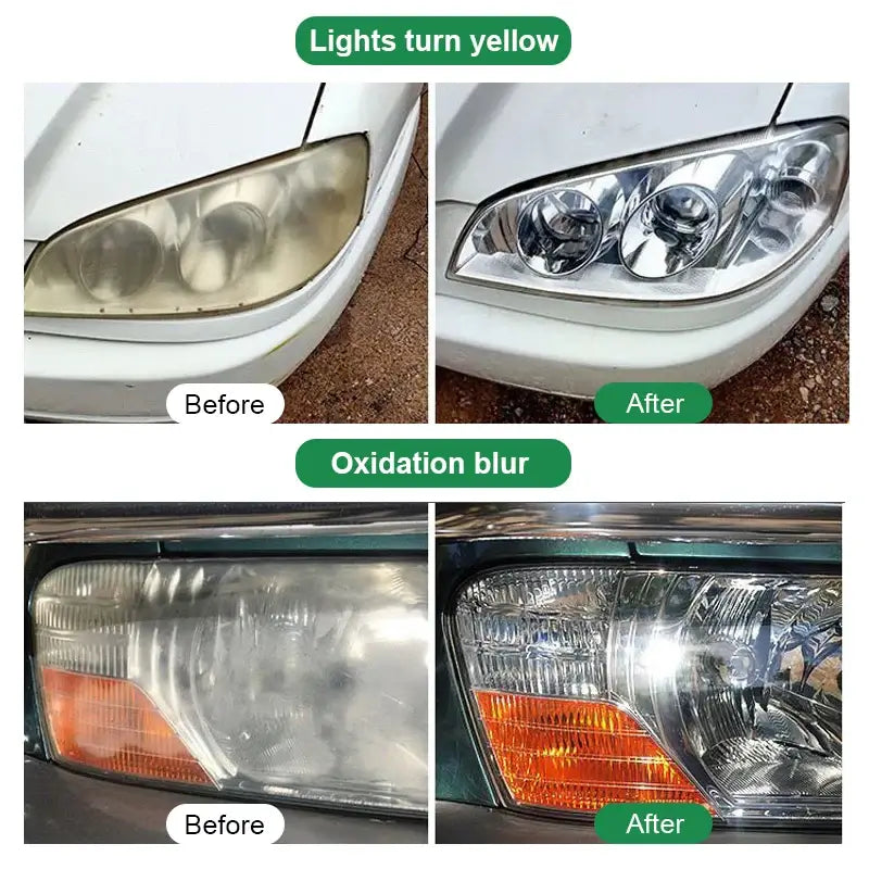 Car Headlight Restoration Polishing Kits - Paste Remove Oxidation Headlight Polish Liquid