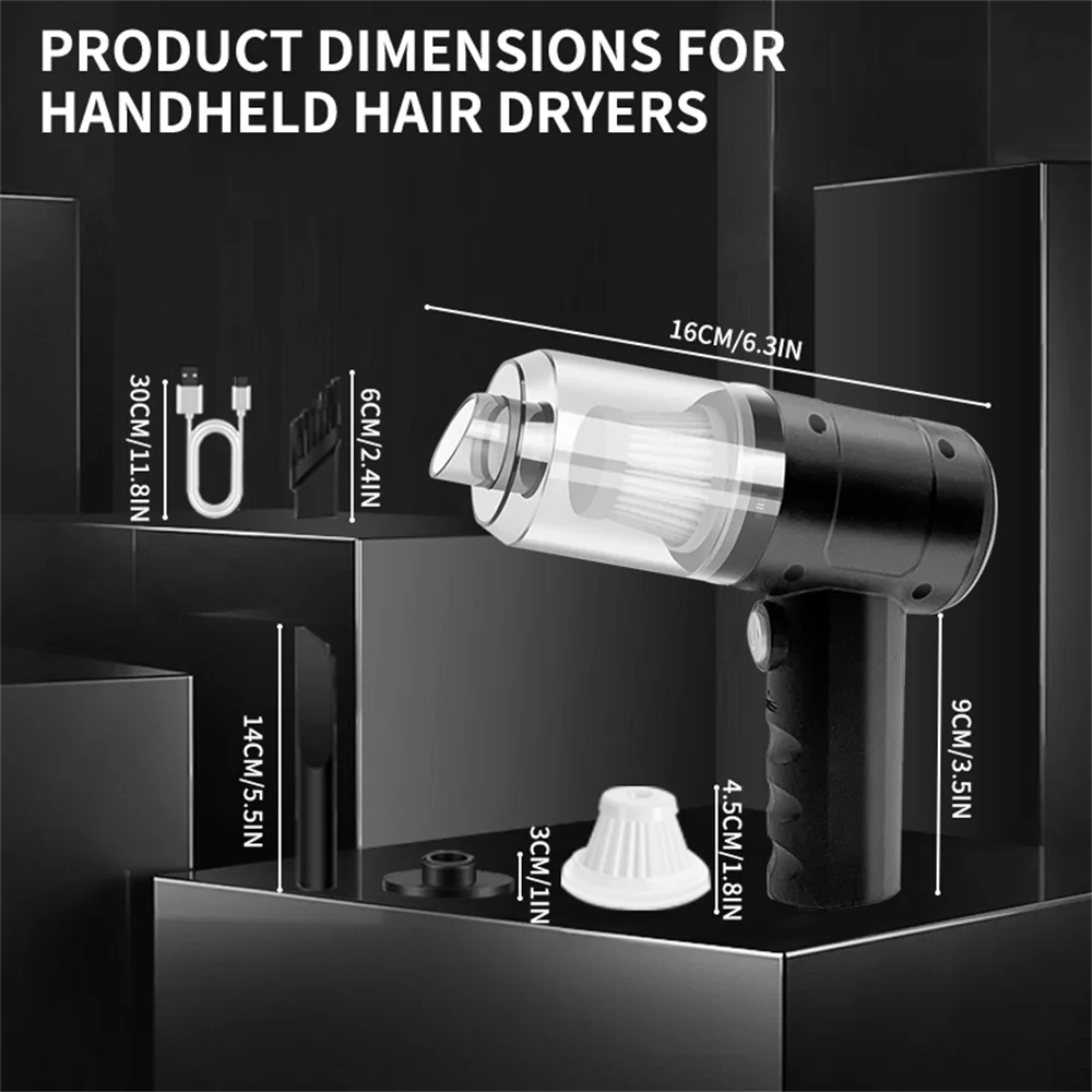 Small portable vacuum cleaner for various household dust uses.