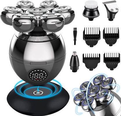 Electric Shaver 7D Floating Cutter Head Base Charging Portable Men Beard - enoughdream.com