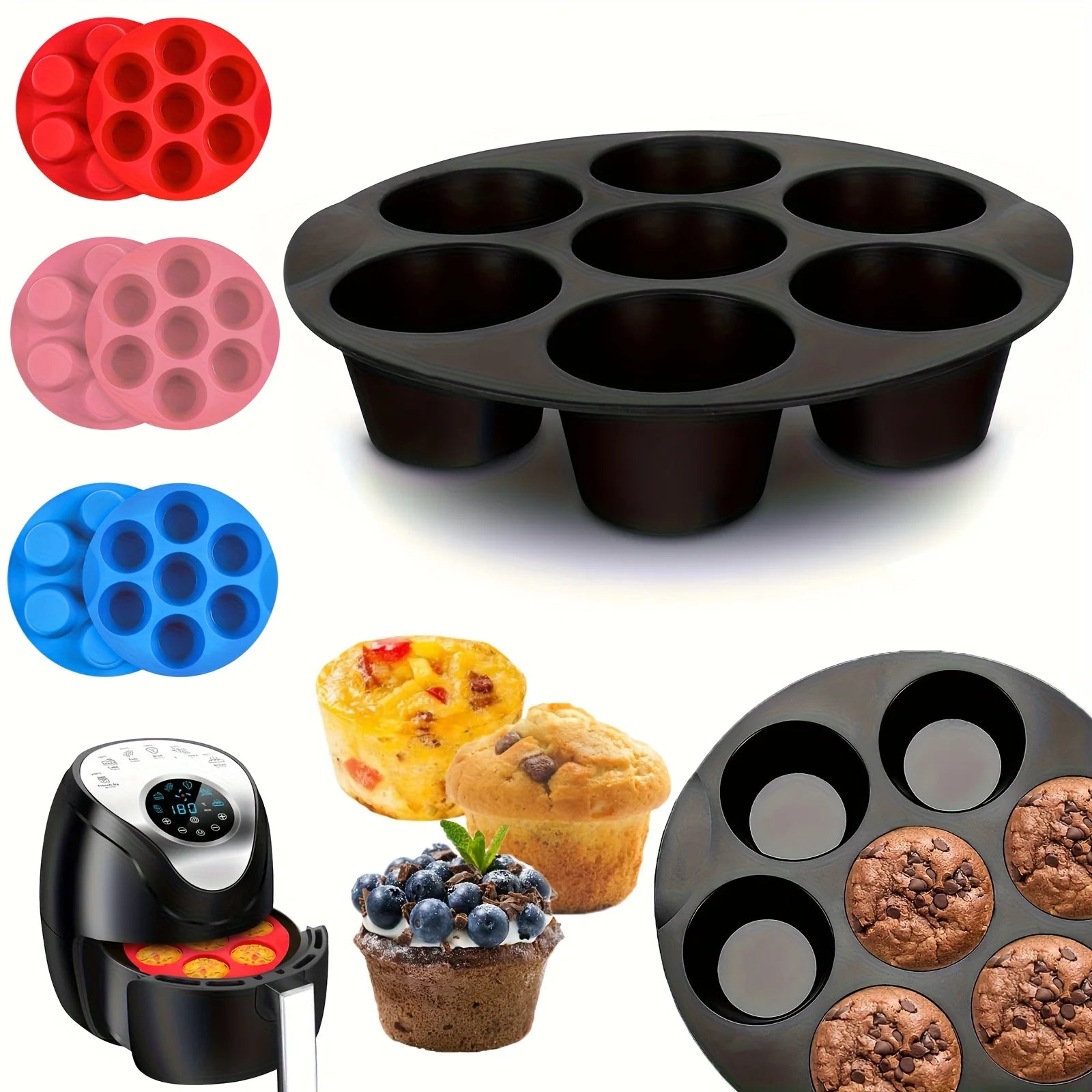 Silicone Egg Bite Molds for Air Fryer