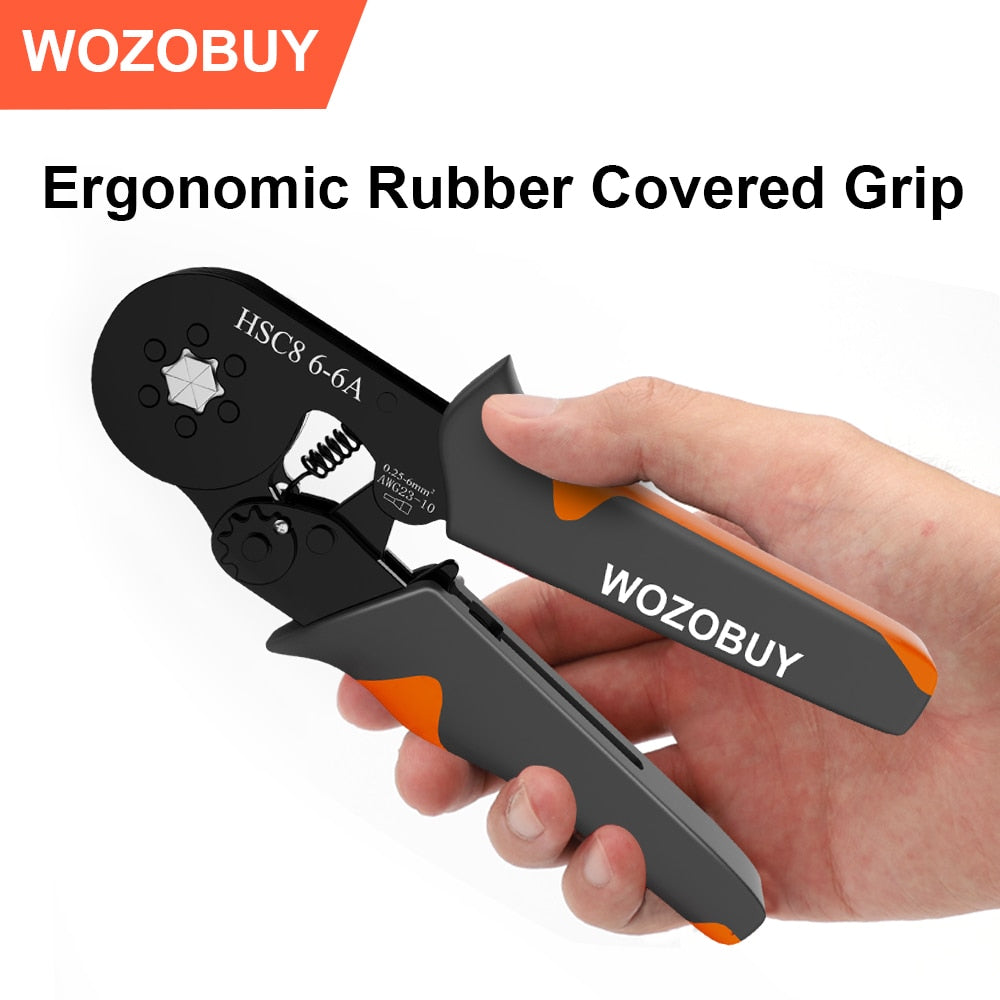 Ferrule Crimper Tool,Ratchet Crimping Tool Kit-Wire Stripper & Crimper Plier - enoughdream.com