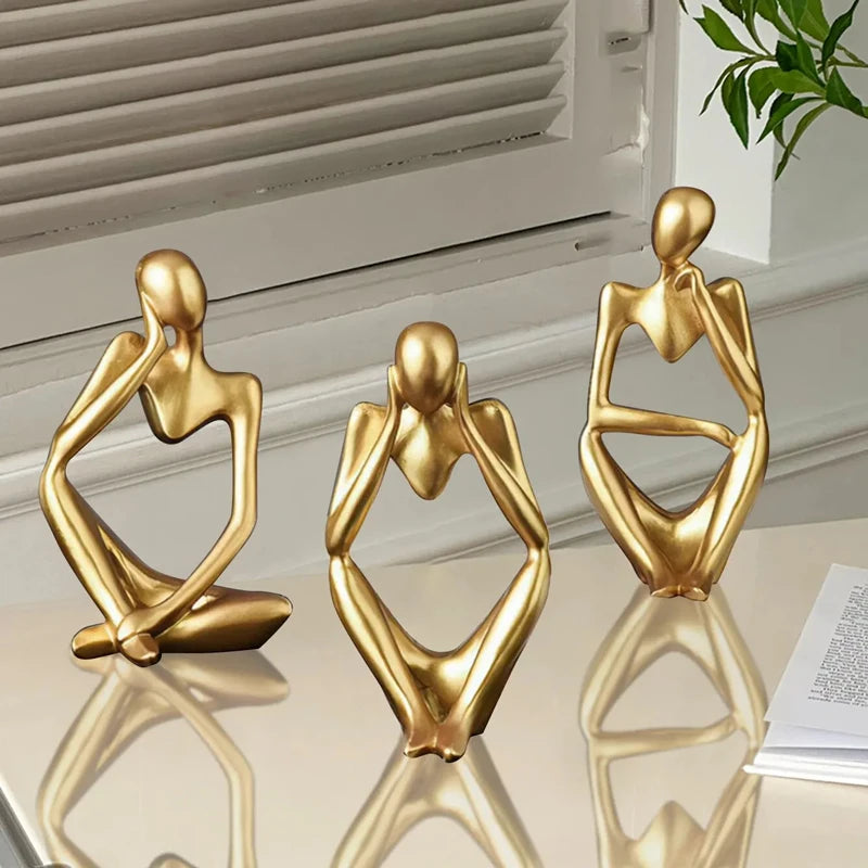 Art Abstract Figures Home Decoration -  Light Luxury Entryway Ornament