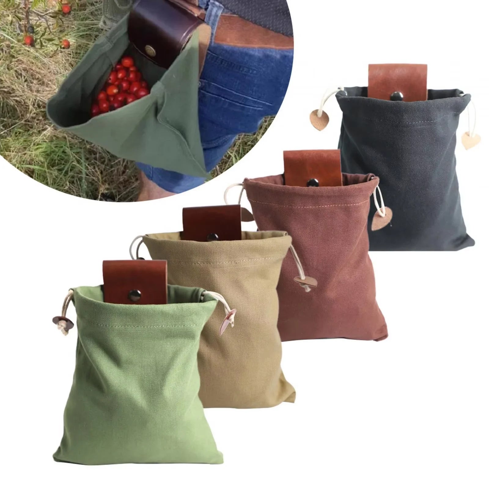 Bag Vegetable Harvest Garden Fruit Picking Waist