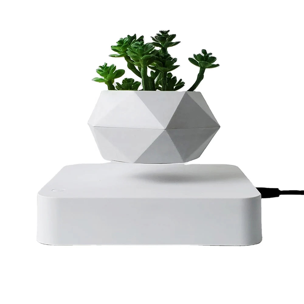 Magnetic  Suspension Floating Pot Potted Plant Home Desk Decor