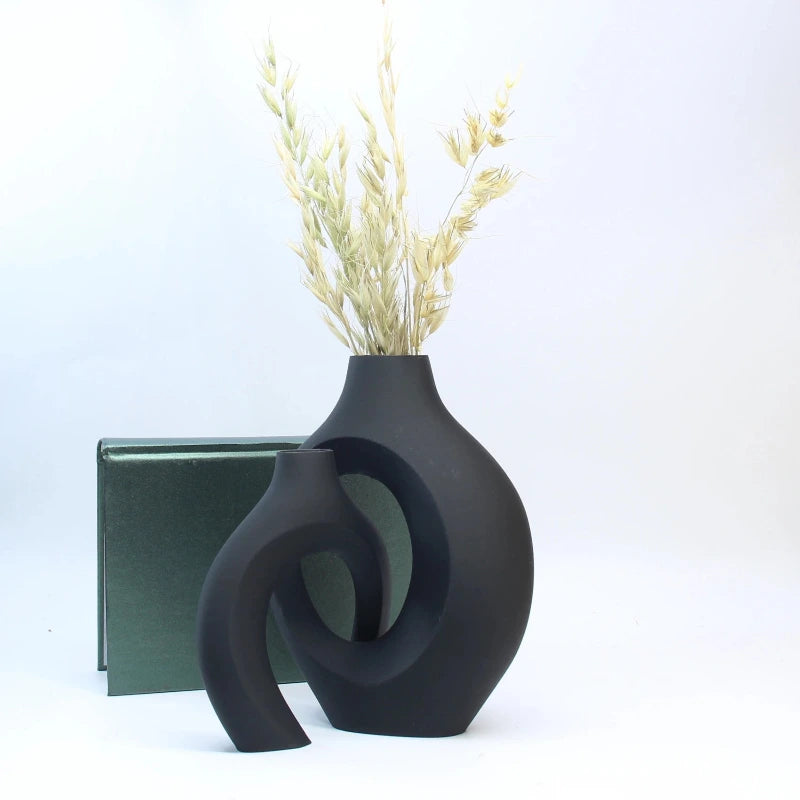 A Set of Hugging Vase Ornaments -  Home Decoration Ornaments Vase