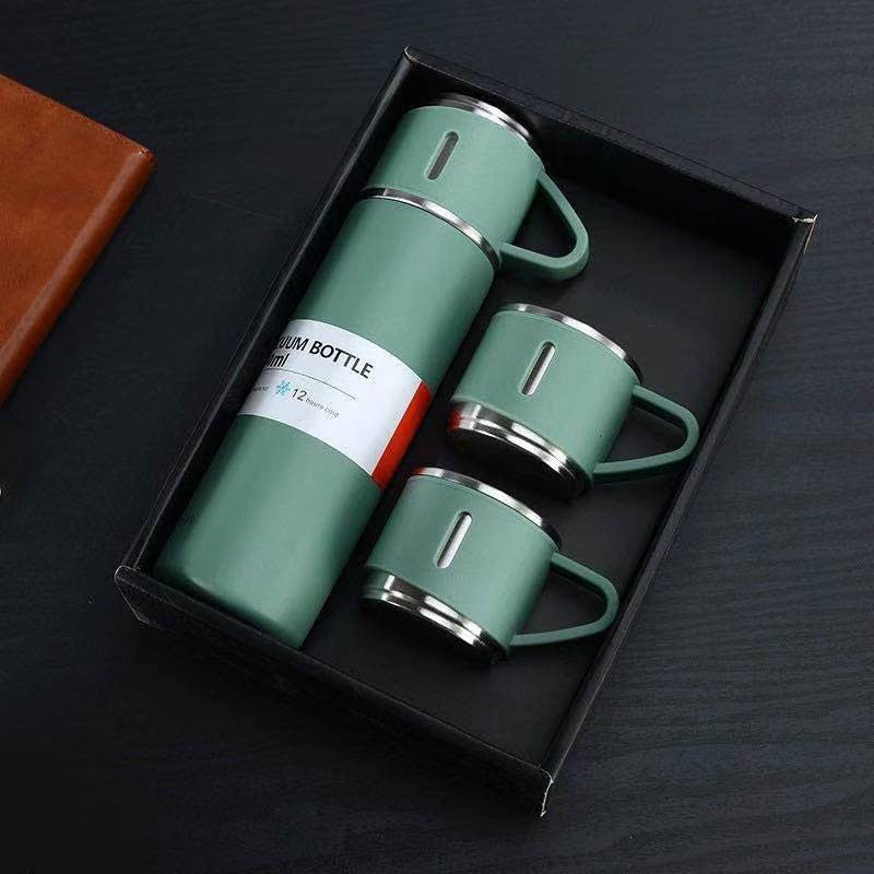 500Ml Bullet Double-Layer Stainless Steel Vacuum Thermos Coffee - enoughdream.com