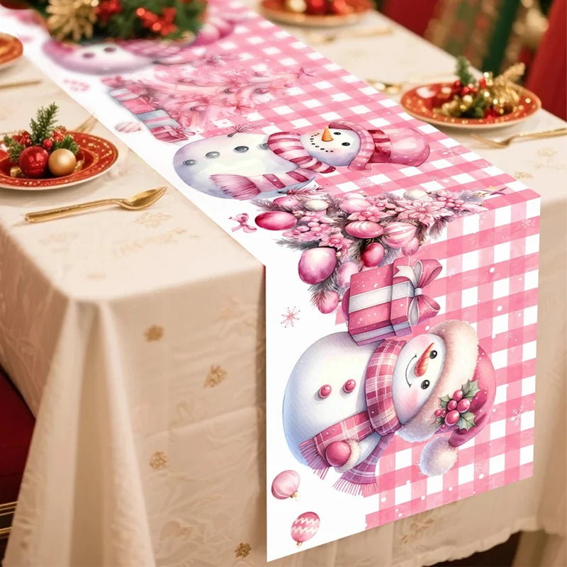 Christmas Table Runner Merry -  Christmas Decoration For Home Xmas Table Decor