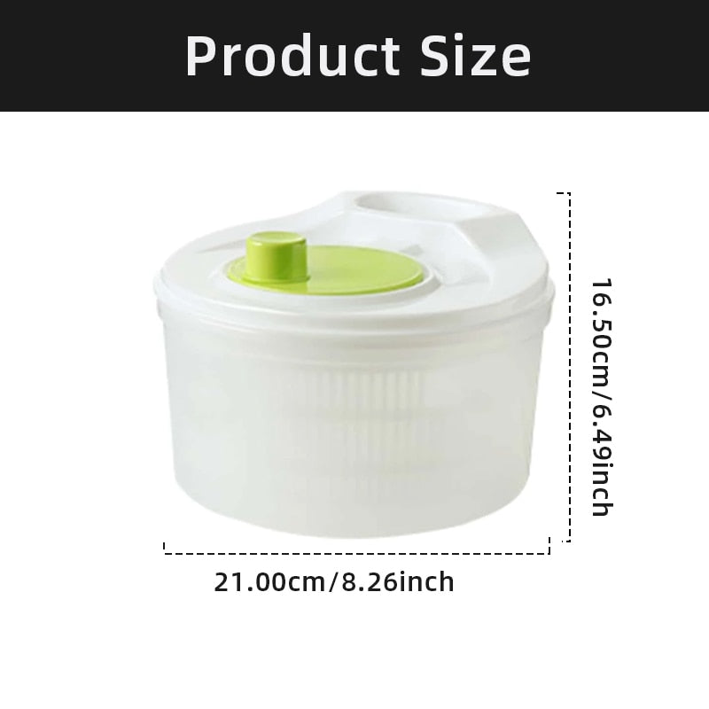 Salad Spinner Lettuce Greens Washer Dryer Drainer Crisper Strainer - enoughdream.com