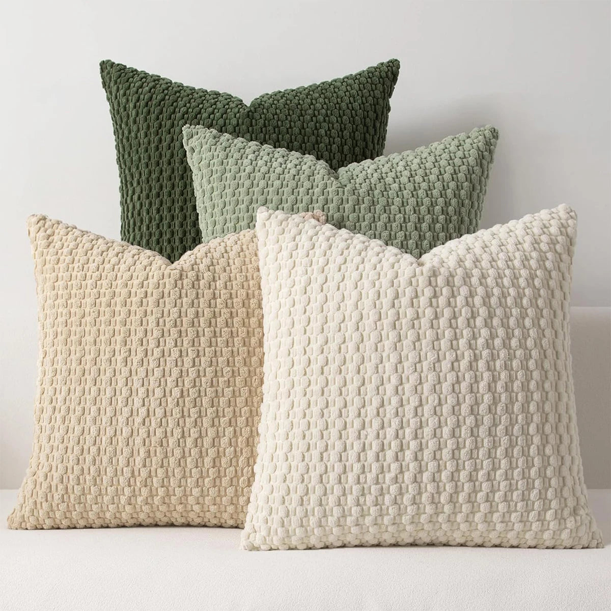 Modern boho-style cushion cover  soft and with a reversible design