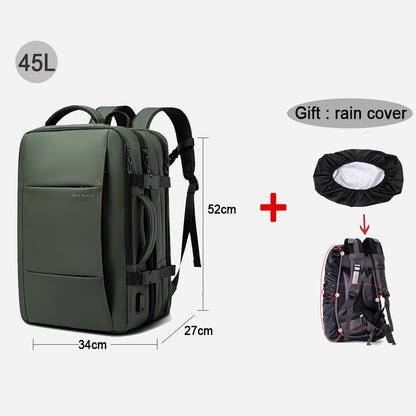 Travel Backpack Men Business Aesthetic Backpack School Expandable USB - enoughdream.com