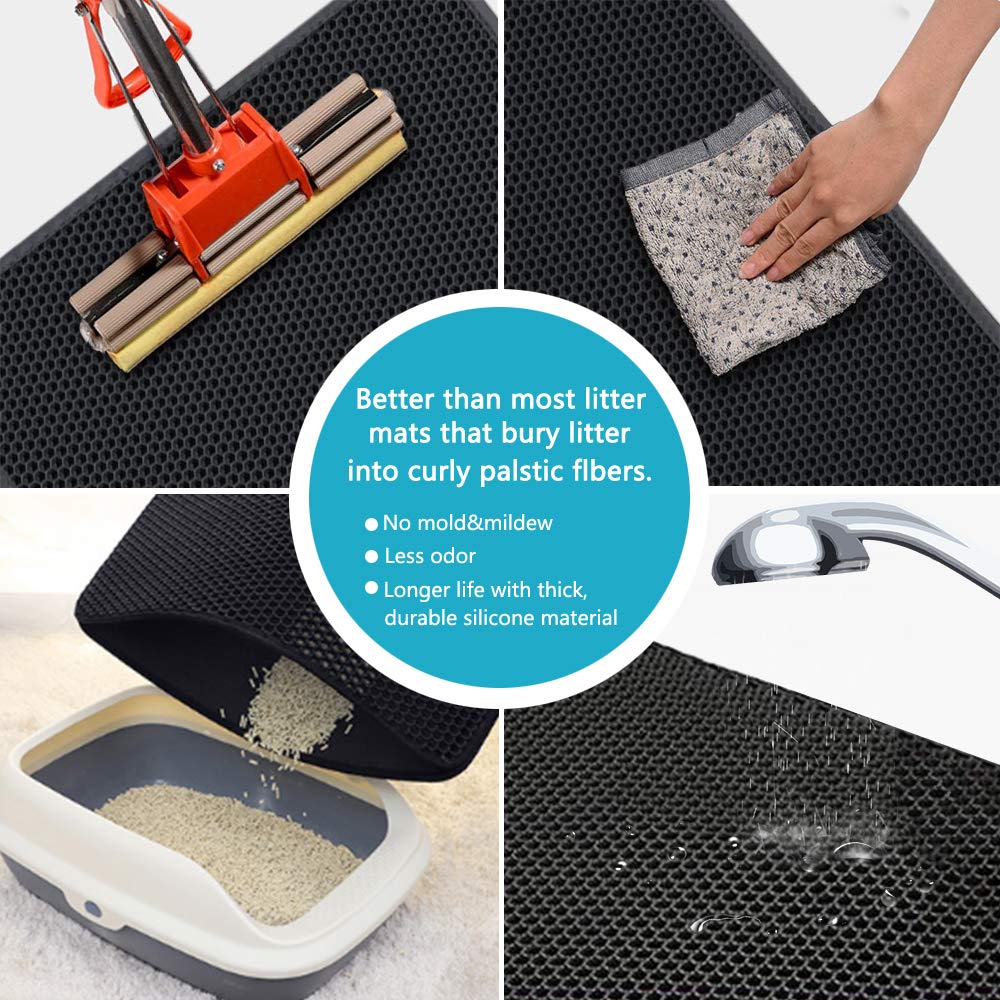 Cat Litter Mat With Gift Double Layer Waterproof Pet Litter Box - enoughdream.com