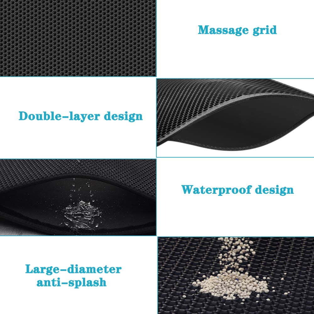 Cat Litter Mat With Gift Double Layer Waterproof Pet Litter Box - enoughdream.com