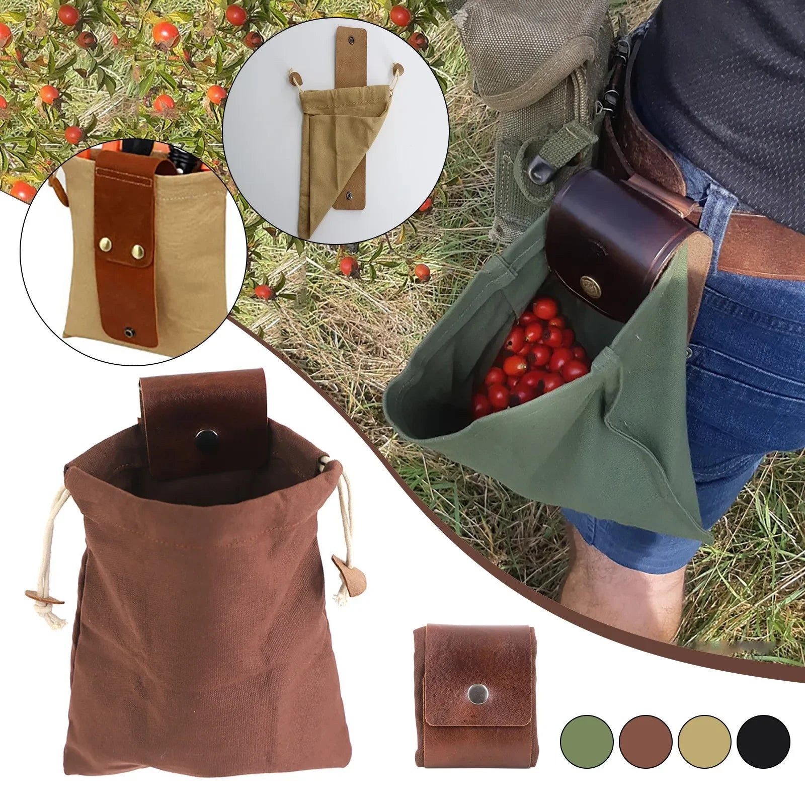 Bag Vegetable Harvest Garden Fruit Picking Waist