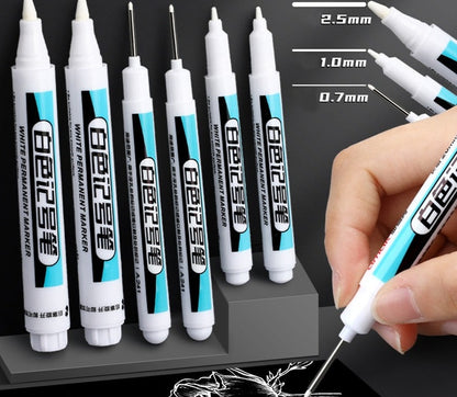 White Permanent Marker Pens 1/3Pcs - enoughdream.com