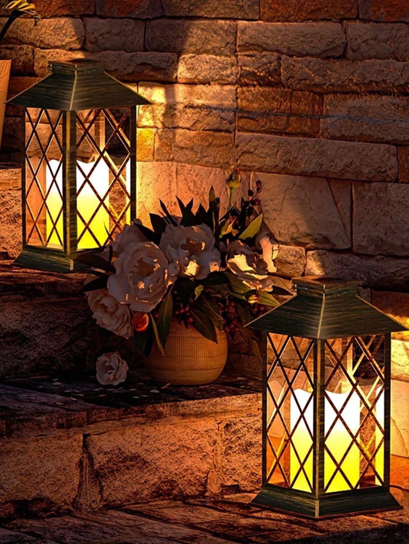 Solar Waterproof LED Light For Table Patio Lawn Outdoor Party Decorativee